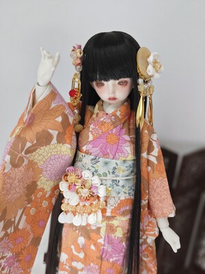 taobao agent Zhen sleeve kimono 3 points, 4 minutes 5 points, MDD6 points Azone small cloth OB24bjd and wind flower baby clothes