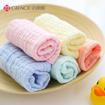 12 Jie Liya gauze towels Pure cotton baby saliva towels for children babies newborns face towels handkerchiefs handkerchiefs handkerchiefs handkerchiefs