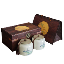Ceramic tea cans sealed cans tea packaging gift box universal empty box Puer Longjing green tea gift box customization
