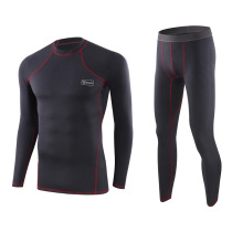 2021 new outdoor sports function underwear European and American thermal underwear set men fire training suit no trace winter