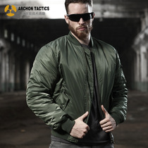 Archon MA1 flight jacket mens autumn and winter thickened warm outdoor set tactical cotton jacket waterproof wind-proof military fans