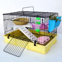  Spray-proof black new hedgehog Dutch pig guinea pig Chinchilla household automatic dung cleaning rabbit pet king-size cage