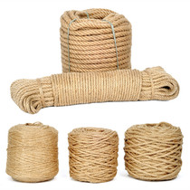 Hemp rope Rope ornament Tied rope Wire mesh Hand woven fabric Fine thick diy color material Vintage wind rope