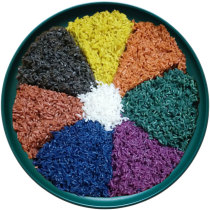 Plant dyed rice flower five-color set (purple yellow green orange and blue grass) Yunnan specialty glutinous rice seven-color rice ball dye