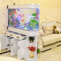 Bullet fish tank screen shoe cabinet glass ecological water-free small and medium-sized large living room household aquarium 1 2 meters