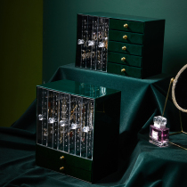 Earring storage box Ear stud earrings Hand jewelry display rack Necklace ring drawer-type large capacity household jewelry box