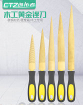 File Gold File Hardwood File Rough Teeth Woodworking Grinding Tool Fine Teeth Shaping Semi-round Poke Knife Flat Head Mahogany Fit