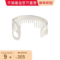 Silver abstract geometry semi-open ladies bracelet new year gift