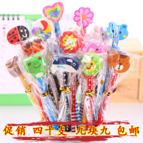 Pencils childrens school supplies Primary school students prizes gifts hb creative cute cartoon with eraser stationery wholesale