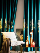 Blackout curtains thickened embroidery Nordic simple light luxury luxury bedroom Hall living room high-grade atmospheric complete set of finished products