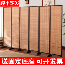 Japanese bamboo screen living room bedroom block mobile folding partition wall home folding screen baffle wine hotel flat wind