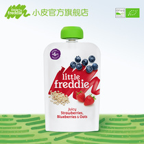 Small skin European original imported grain blueberry sweet and sour fruit puree 100g baby supplementary food mud no added sugar Salt