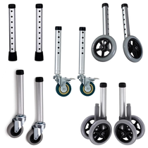 Walking aid accessories pulley foot tube height adjustable directional wheel universal wheel brake wheel lower pressure column brake wheel straight foot tube