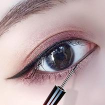 Very fine eyeliner pen waterproof and long-lasting non-dizzy anti-sweaty beginner very fine rubber net red eyeliner positive