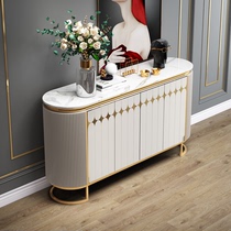Light luxury entrance cabinet Modern simple large capacity entrance hall Shoe cabinet Storage storage dining side cabinet Marble decoration