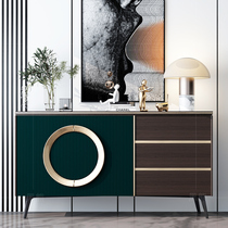 Modern simple new Chinese solid wood porch cabinet shoe Cabinet sideboard Nordic minimalist light luxury hotel decoration cabinet partition