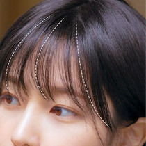 Air Liu Hai Wig Woman Real Hair Summer Nature Net Red Comic Book Fake Liu Hai No Mark Front Forehead Qi Liu Hai Wig Film
