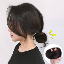 Half ball head wig package plate hair artifact Natural fluffy lazy hair circle Real hair Low bud head wig Hair accessories for women