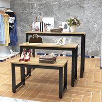 Clothing store display rack Nakajima water table high and low table window shoe bag display cabinet Florist flower rack wrought iron table