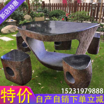 Stone Chairs Stone Bench Patio Courtyard Garden Outdoor Home Natural Marble Granite Villa Garden Outdoor Clear Cabin