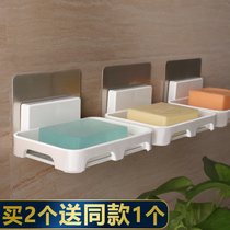 Toilet soap box soap rack suction wall creative suction cup soap box wall hanging soap rack bathroom drain soap box