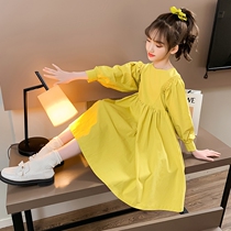 Girls Autumn Autumn style dress 2021 new childrens clothing spring autumn girl long sleeve skirt