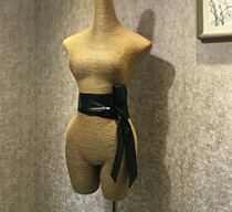 Latin dance accessories wide leather waist bow waist decoration soft dance belt colleges for men and women