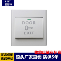 Access control door switch button switch electric bolt lock electromagnetic lock access door doorbell lock automatic reset switch White 86