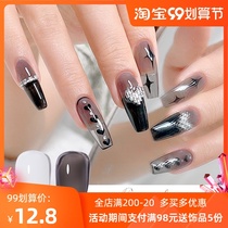 Cia Niu black through white nail polish glue super positive ice through silk stockings milky white nail salon special color phototherapy glue