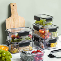 Refrigerator special preservation box Household food grade plastic sealed storage box Large capacity salad fruit lunch box