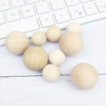Umbrella rope hand woven material accessories monkey boxing knot with wooden ball diy solid ball 18mm 25mm