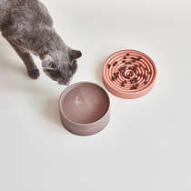 Cat Bowl Water Bowl Food Bowl Spiral Slow Food MiaCara German Imported Design Simple Texture Pet Cat and Dog Bowl
