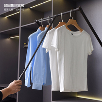 Top wardrobe hardware lifting clothes hanger pull-down hanger pull-down clothes rod automatic rise back lifting clothes rod