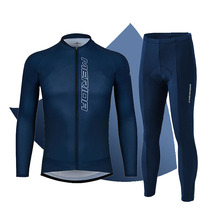 Spring summer and autumn mens and womens long-sleeved fast-drying riding suit suit sweat-absorbing warm fleece