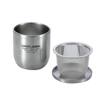 Japan UNIFLAME spot double insulation filter cup stainless steel tea cup outdoor camp portable portable mug