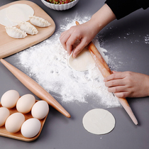 Two-tipped rolling pin dumpling skin household stick baking small bar large special solid wood bar noodle stick