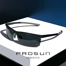 PROSUN 保圣新款太阳镜男士运动款墨镜偏光镜合金镜架PS9018
