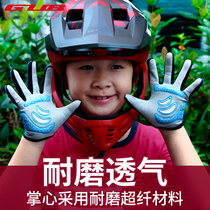 GUB 3-9 years old childrens riding gloves Half finger full finger balance car outdoor sports gloves non-slip spring and summer thin