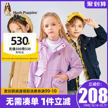 Childrens clothing boys and girls windbreaker 2021 autumn clothes New thin baby Korean version of foreign style overwear jacket