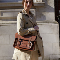 Zatchels British Cambridge bag large capacity retro shoulder messenger briefcase spring and summer mens and womens bags