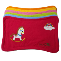 Small horse baby pillow pillowcase full cotton cartoon Child buckwheat lengthened and styled pillow anti-partial head 0-1-3-6 years old