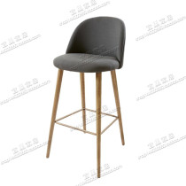 American solid wood bar chair Nordic modern minimalist casual bar chair front bench chair high stool bar chair bar chair high chair