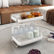 Cup shelf rack water cup storage rack drain rack Tea Cup tray glass tea set storage box desktop cabinet