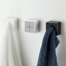 Silicone kitchen finishing creative bathroom organizer towel clip plastic seamless non-perforated storage plug towel adhesive hook