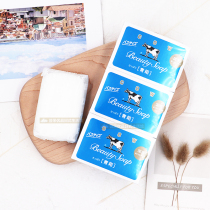 Japan COW Milk Stone Soap Milk bath Cleansing White moisturizing Refreshing face wash bath 3 pieces