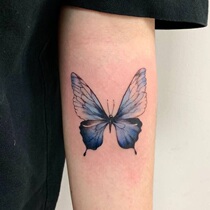 (A copy of 2) butterfly tattoo stickers sexy waterproof female long-lasting arm Net red simulation ins Wind girl color