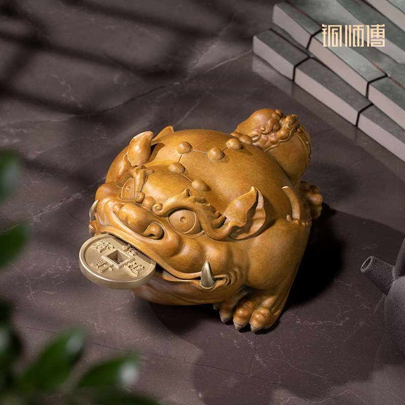 金蟾銅斗 開運 招財 装飾品 工芸品美術品 置物 铜师傅金蟾-铜师傅金蟾促销价格、铜师傅金蟾品牌- 淘宝
