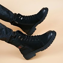 Summer breathable Martin boots men Korean youth trend inside the British casual retro high-end overloading leather boots