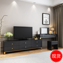 Net red post-modern simple dressing table TV cabinet combination cabinet bedroom small apartment light luxury makeup table telescopic