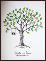 Wedding Fingerprint Sign to Tree Sign to Painting Sign to this wedding Supplies Birthday Annual Meeting Custom Customizable Box